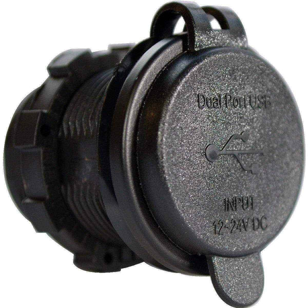 Enerdrive Round USB 4.8A Socket - Everything Caravans