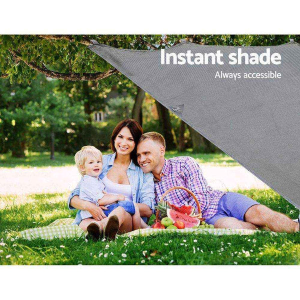 3.7M Caravan Privacy Screens 1.95M Roll Out Awning End Wall Side Sun Shade - Everything Caravans