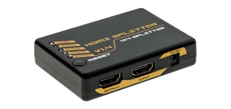 4 Way HDMI Splitter V1.4a 10.2Gbps Bandwidth Altronics