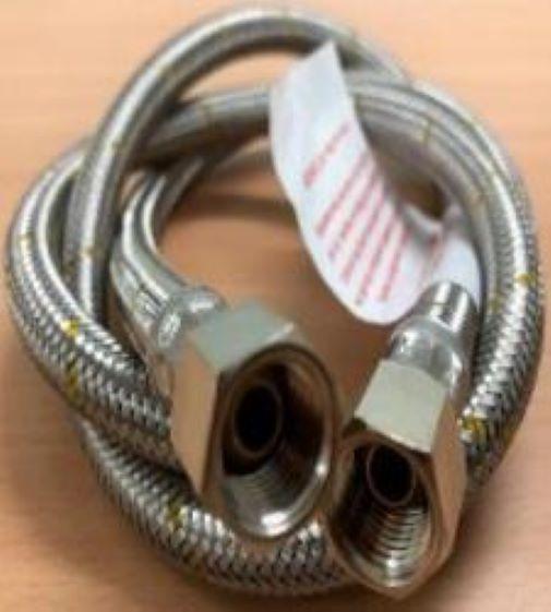 Braided Hose 3-8 Mbsp x 1-4 Female Swivel Cone 1200mm - Everything Caravans