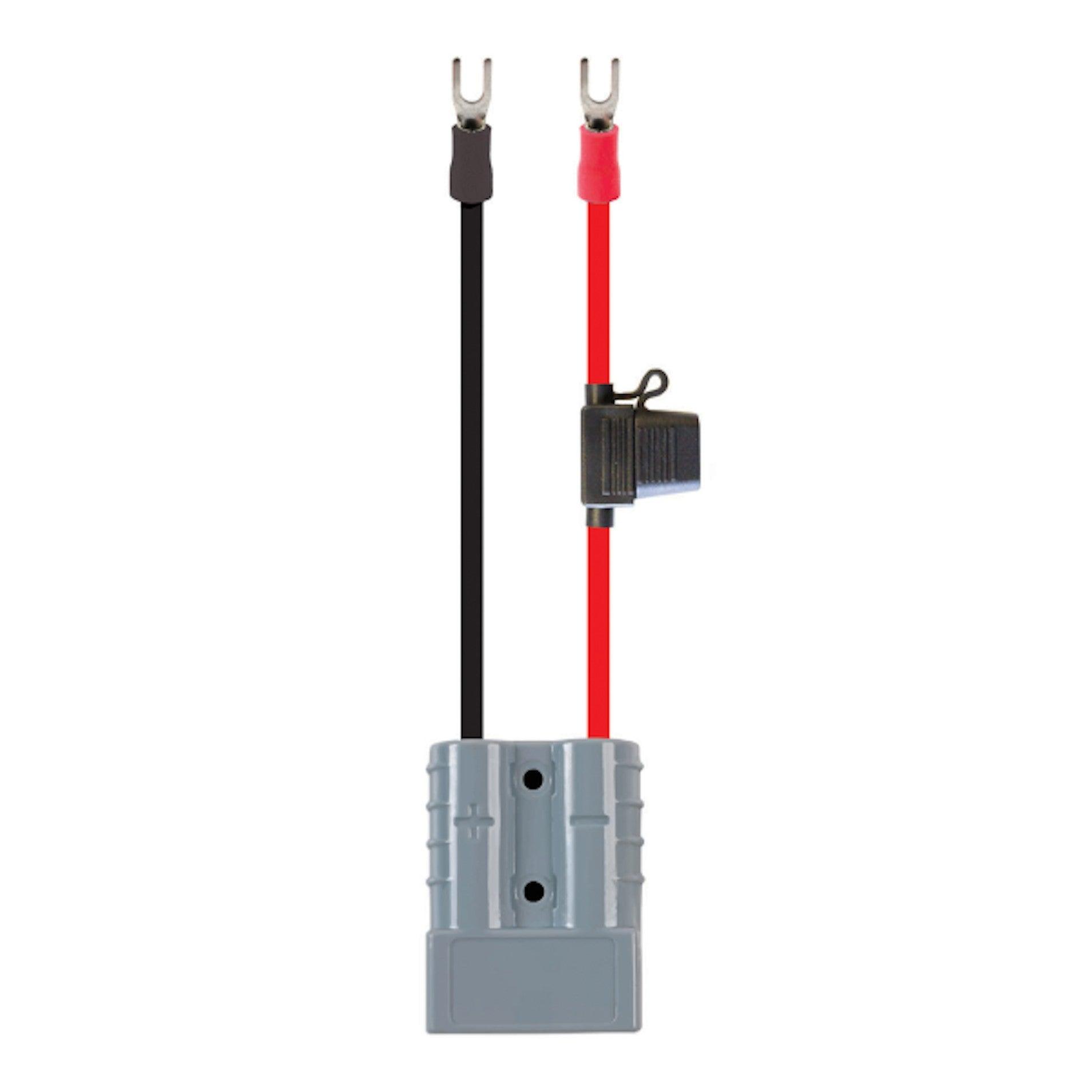 50A Plug and fork Terminals 4mm (6mm2) - 30cm - Everything Caravans