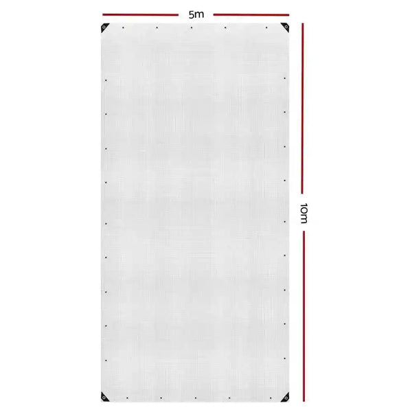 5Mx10M Tarp Heavy Duty Cover 135Gsm Clear - Everything Caravans