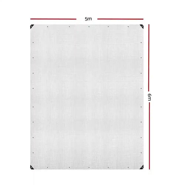 5Mx6M Tarpaulin Heavy Duty Cover 135Gsm Clear - Everything Caravans
