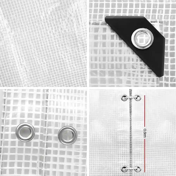5Mx6M Tarpaulin Heavy Duty Cover 135Gsm Clear - Everything Caravans