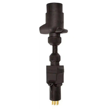 7 Pin Large Round Socket - 7 Pin Small Round Plug - Standard - Everything Caravans