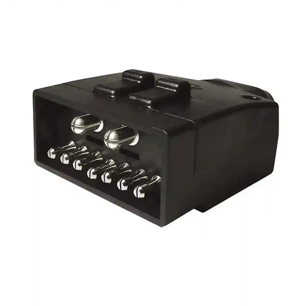 9 Pin Flat Male Plug ( 7 Pin + 50amp Connector ) - Everything Caravans