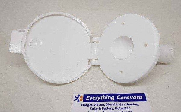 AC41 Water Filler with Hinged Lid White Standard Tank Filler - Everything Caravans