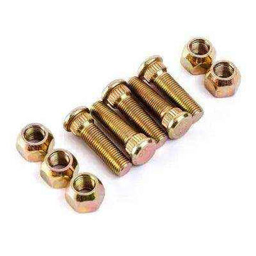 Alko Wheel Studs and Nut Set 7/16" Plated Kit of 5 - Everything Caravans