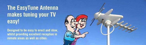 Aussievan Easy Tune Caravan TV Antenna - Ideal for Poptops - Everything Caravans