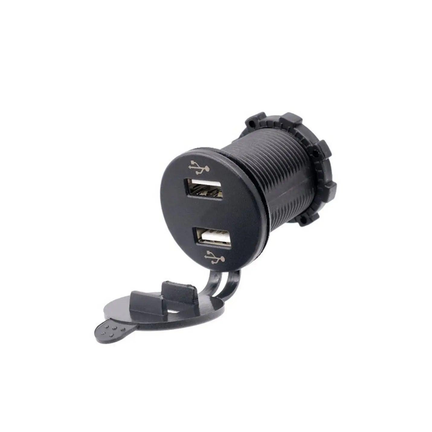 Accessory Socket 12v Dual USB - LCD voltage Display - Everything Caravans
