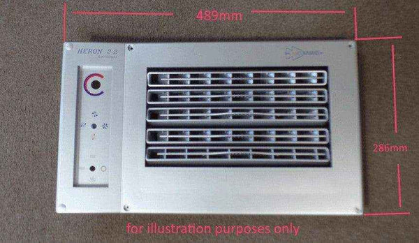 Aircommand Heron Front Control Panel Only White - Everything Caravans
