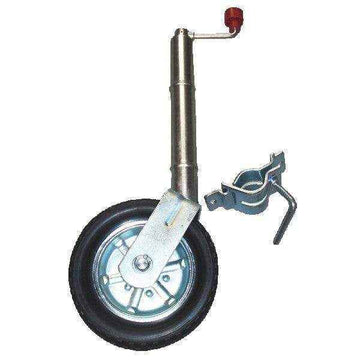 Alko Heavy Duty 10" Jockey Wheel with Solid Wheel and Clamp - Everything Caravans