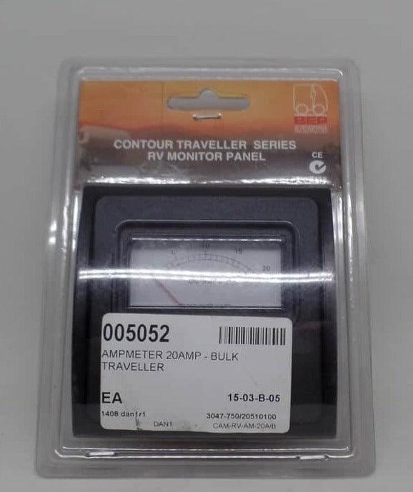 Ammeter 20amp Analogue with internal Shunt - Everything Caravans
