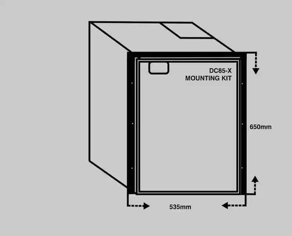 Bushman DC85-X 12-24V DC Caravan Fridge 85L - Everything Caravans