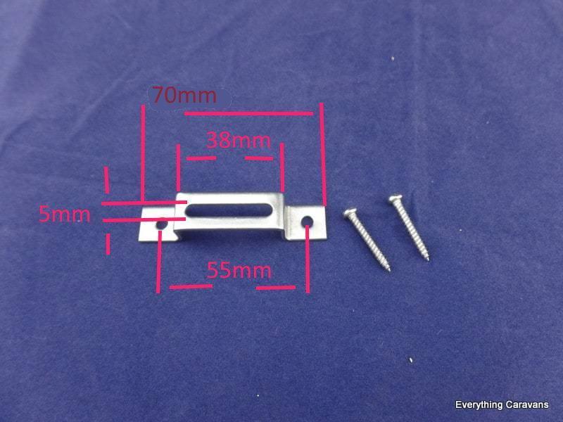 Aussie Traveller Anti Flap Kit Curved Roof Rafter Mounting Bracket with Screws - Everything Caravans