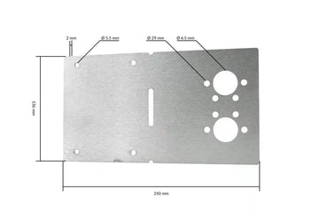 Autoterm Diesel Heater Stainless Steel Mounting Plate - Everything Caravans