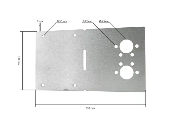 Autoterm Diesel Heater Stainless Steel Mounting Plate - Everything Caravans