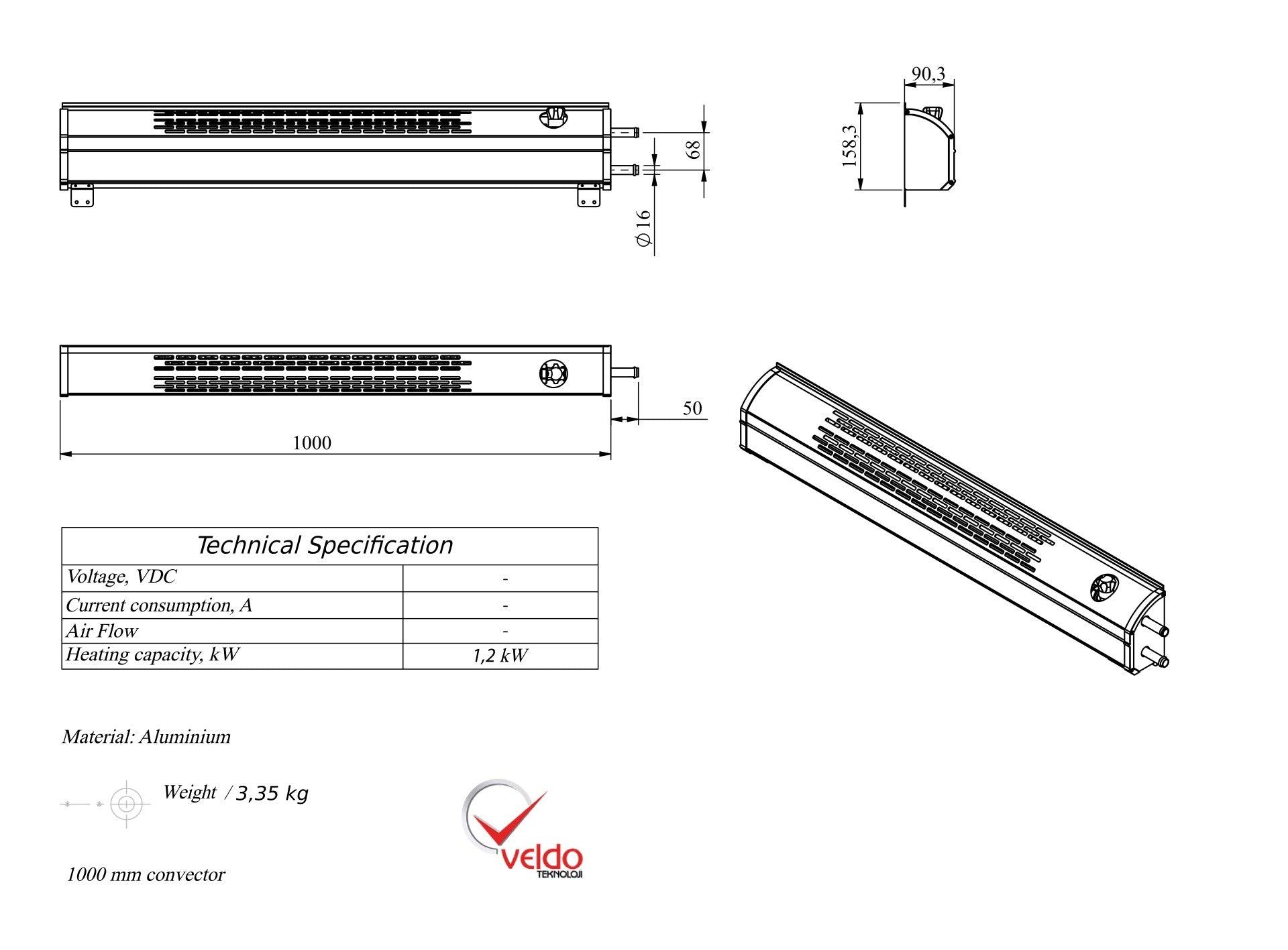 Autoterm Water Heater Convector No Fan - Everything Caravans