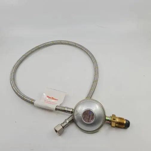 BBQ Regulator and Hose 3-8" SAE Female Flare x 900mm - Everything Caravans
