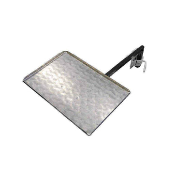 BBQArm Kit Black 850mm Arm Silver Regular Size Tray for Weber Baby Q or Similar - Everything Caravans