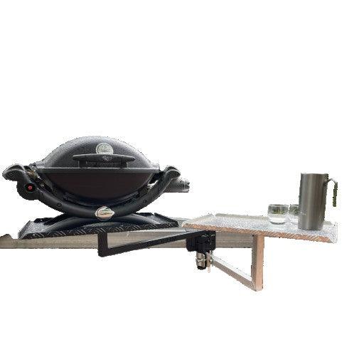 BBQArm Mate Arm Kit with Alloy Arm and Regular Aluminum Tray - Everything Caravans