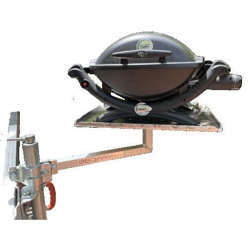 BBQArm Mate Arm Kit with Alloy Arm and Regular Aluminum Tray - Everything Caravans