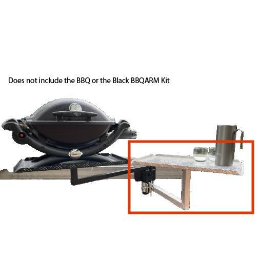 BBQArm Mate Arm Kit with Alloy Arm and Regular Aluminum Tray - Everything Caravans