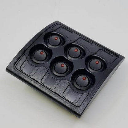BEP Marinco Contour 1000 interior 6 Switch Panel with Fuses - Everything Caravans
