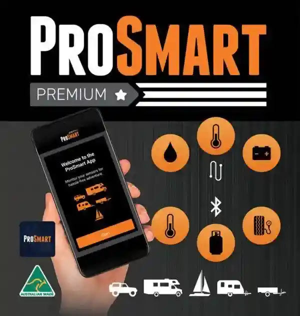 BMPRO Prosmart Sensor Monitor with App - Premium - 4 Wheel Sensors - Everything Caravans