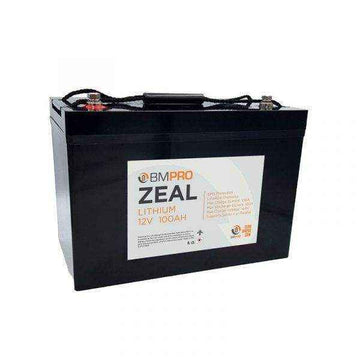 BMPRO Zeal 12v 100Ah Lithium Battery Lifepo4 - Everything Caravans