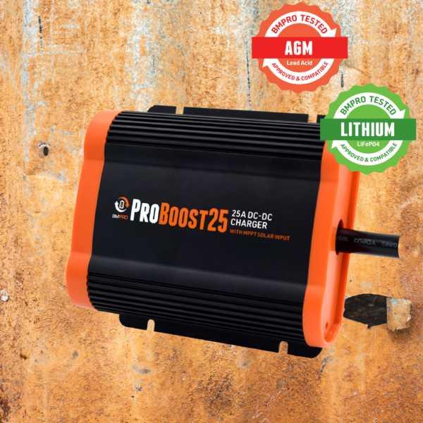 BMPRO Proboost 25 Dc–Dc 12volt Charger with Solar input - Everything Caravans