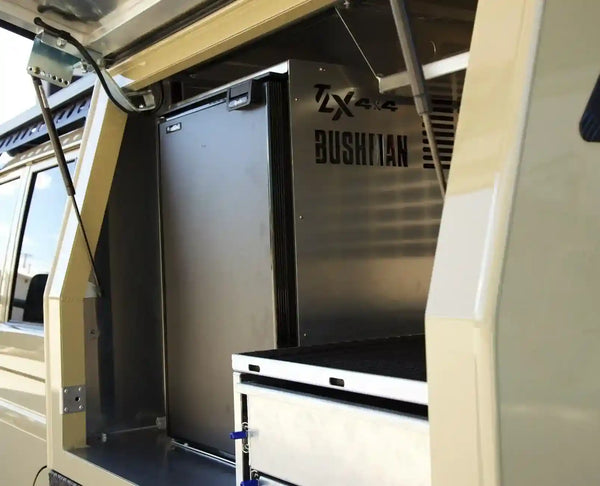 Bushman DC130-X Aluminum Fridge Box for Freestanding Mounting of Fridge - Everything Caravans