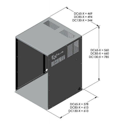 Bushman DC65-X Aluminum Fridge Box for Freestanding Mounting of Fridge - Everything Caravans