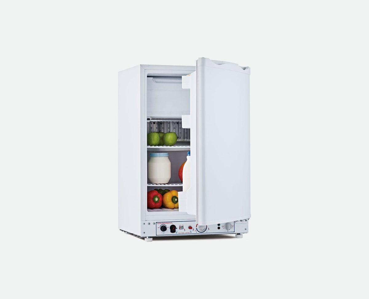 BUSHMAN XCD100 White 3 way fridge 100 litre Free Standing Bushman