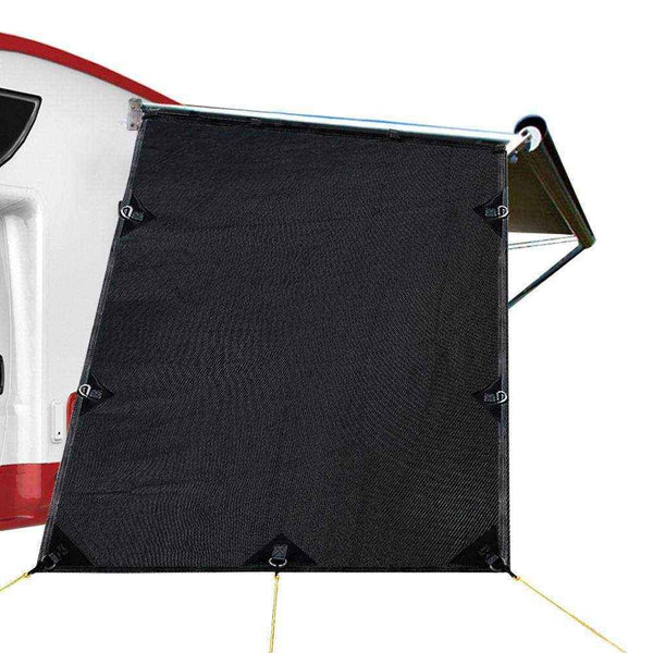 1.95X2.2M Black Caravan Privacy Screen End Wall - Everything Caravans