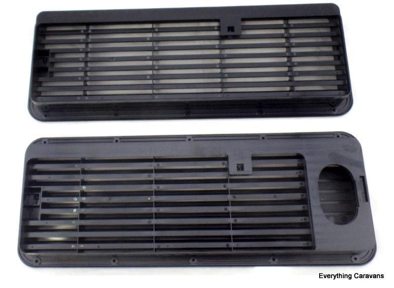 Black Complete Vent Set for 3 Way Fridge Dometic Caravan Fridge Under 90 Litres - Everything Caravans