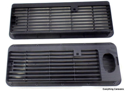 Black Complete Vent Set for 3 Way Fridge Dometic Caravan Fridge Under 90 Litres - Everything Caravans