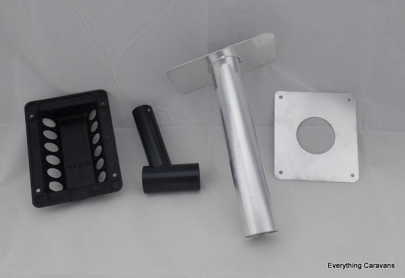 Black Vent Flue Kit for 3 Way Fridge Dometic Caravan Fridge - Everything Caravans
