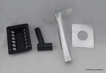 Black Vent Flue Kit for 3 Way Fridge Dometic Caravan Fridge - Everything Caravans