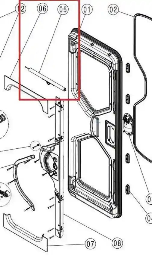 Blind for Dometic Cara D 600F Door to Suit 1750mm x 622mm Door - Everything Caravans