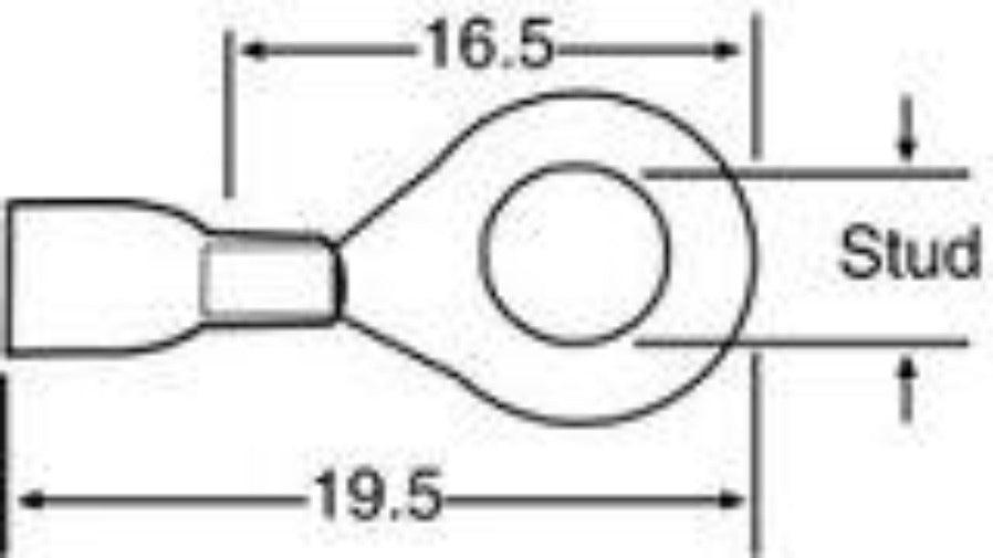Blue 6mm Ring Crimp - Everything Caravans