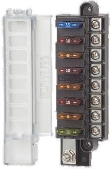 Bluesea Blade Fuse Block – Compact 8 Circuit and Cover - Everything Caravans