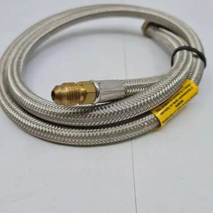 Braided Gas Hose 5-16 Male Flare 1-4 Nmpt Female 1000mm Length - Everything Caravans
