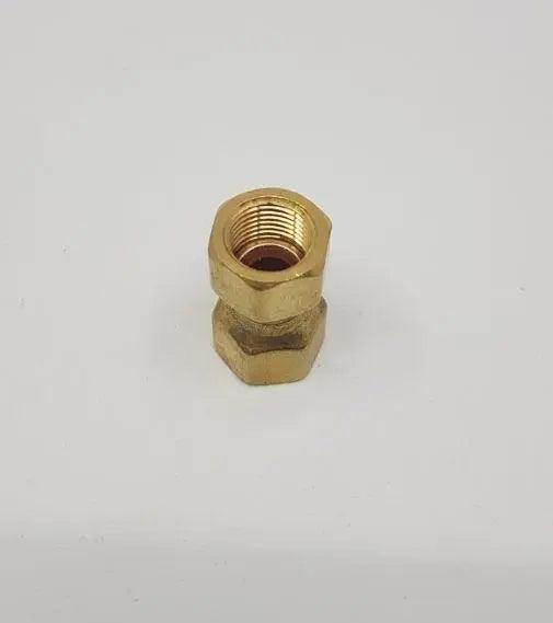 Brass Gas fitting 1-2 Flare Swivel Union for 1-2 Flare - Everything Caravans