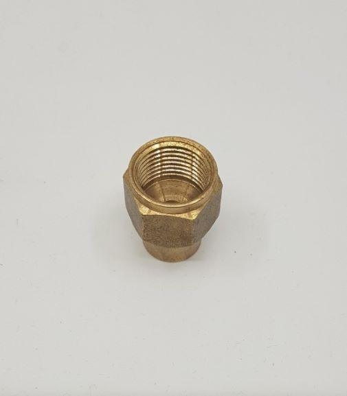 Brass Gas fitting 1-2"Reducing Flare Nut for 3-8" Copper Pipe 01-.621 - Everything Caravans