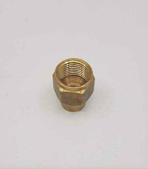 Brass Gas fitting 1-2"Reducing Flare Nut for 3-8" Copper Pipe 01-.621 - Everything Caravans