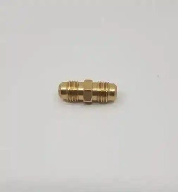 Brass Gas fitting 1-4 Flare Double Union for 1-4 Flare 01-1703 - Everything Caravans