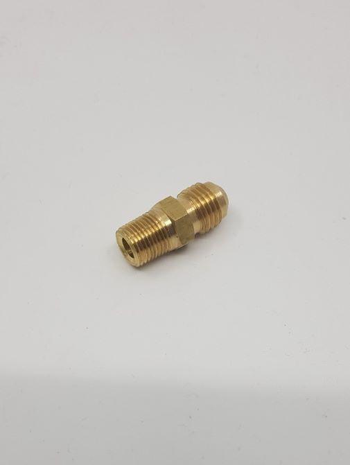 Brass Gas fitting 1-4 Flare Union for 1-8 Thread 01-.706 - Everything Caravans