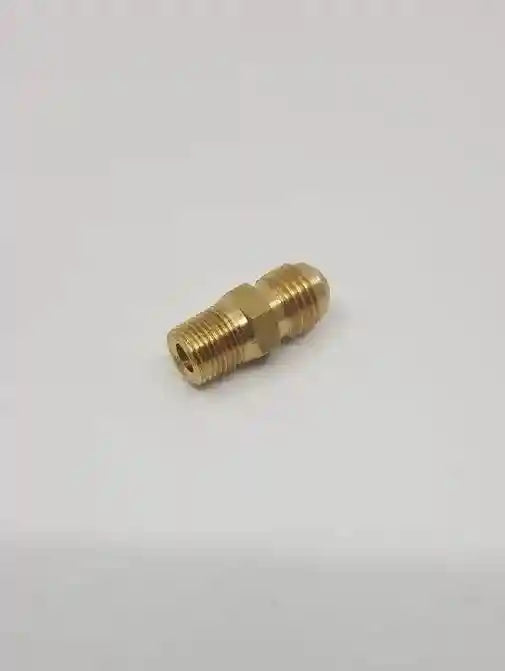 Brass Gas fitting 1-4 Flare Union for 1-8 Thread 01-.706 - Everything Caravans