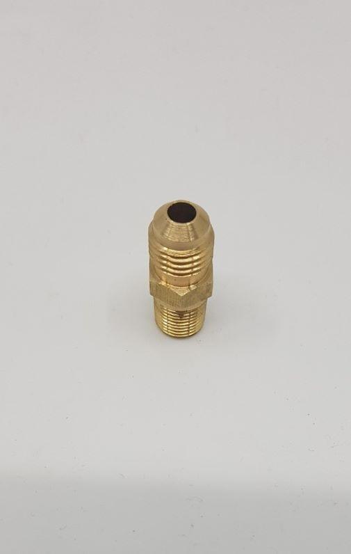 Brass Gas fitting 1-4 Flare Union for 1-8 Thread 01-.706 - Everything Caravans